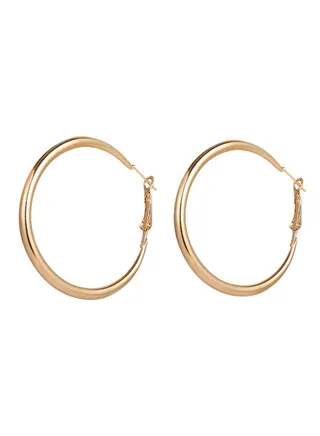 Alloy Hoop Earrings 