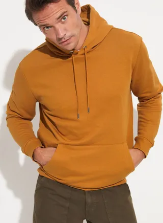 Casual Kangaroo Pocket Hooded Sweatshirt 