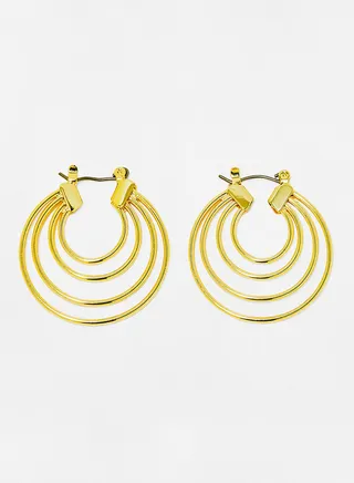 Layered Hoop Earrings 