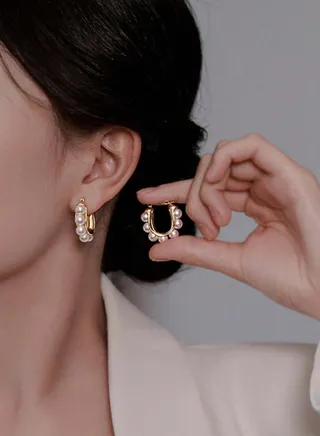 18k Gold Plated Stainless Steel Earring For Women 