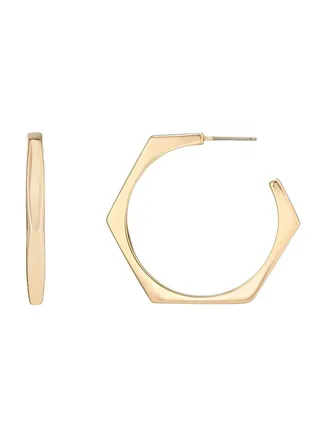 Hera Hexagonal Hoop Earrings 