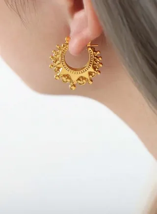 Elegant Gold Plated Earrings For Women 