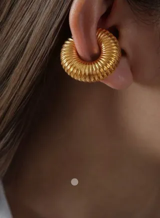 2pcs Stylish & Trendy Hoop Earrings For Women 