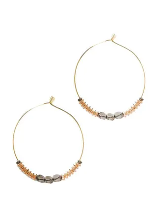 Metallic Hoop Earrings 