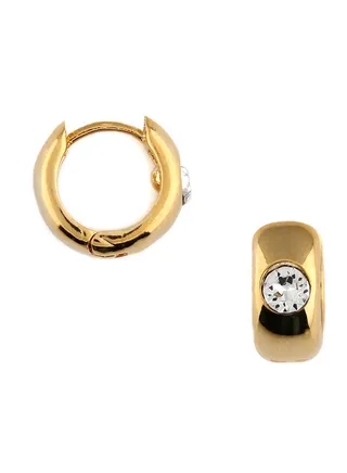 SW Chunky Domed Hoop Earrings CRY 