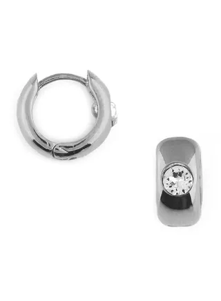 SW Chunky Domed Hoop Earrings CRY 