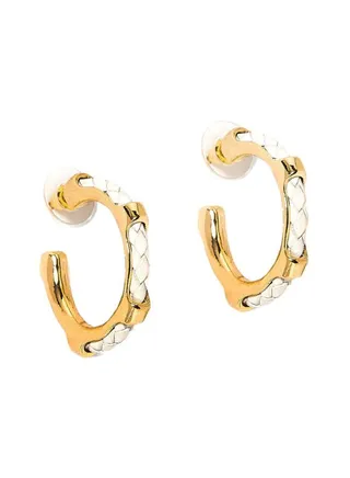 Metallic Hoop Earrings 