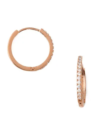 Pave Huggie Hoops 17mm 