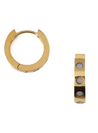 PRC Stone Set Huggie Hoops LSO 