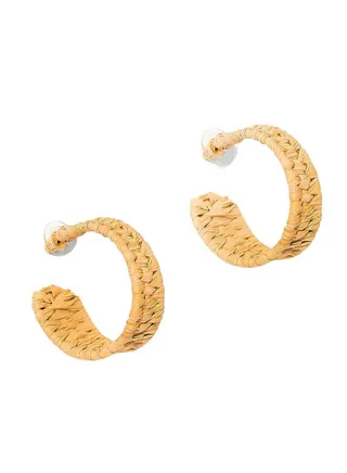 Metallic Hoop Earrings 