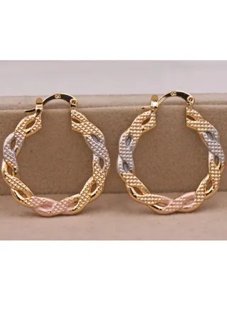 18k Gold Plated Multicolor Earrings 
