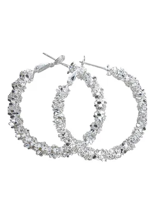 Sterling Silver Hoop Earrings 