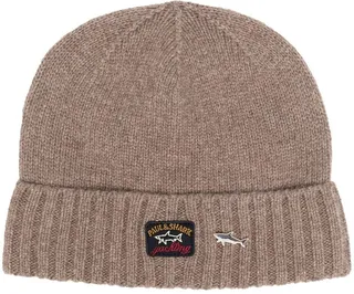 Logo-Patch Ribbed Beanie