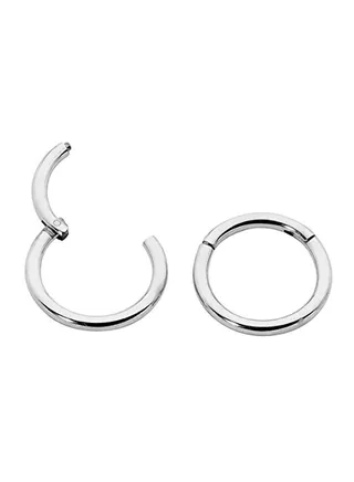 18G Hinged Segment Ring Hoop Sleeper Earrings 