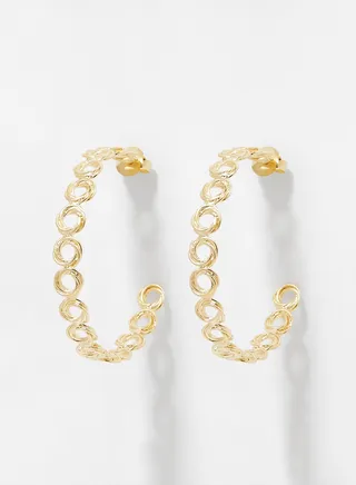 Swirl Hoop Earrings 