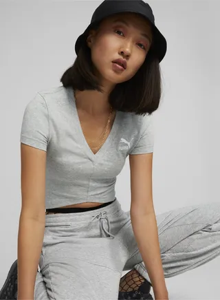 Classics Womens Cropped Slim T-shirt 