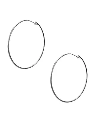 Round Metal Hoop Earrings 