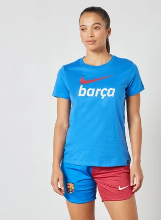 F.C Barcelona Swoosh Club T-Shirt Blue 