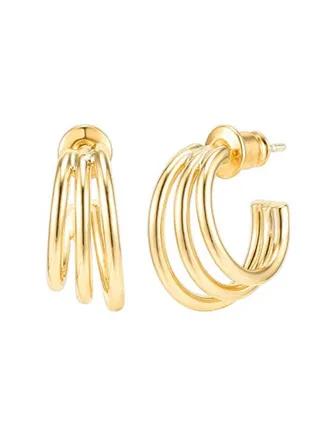 Split Huggie Hoop Earrings 