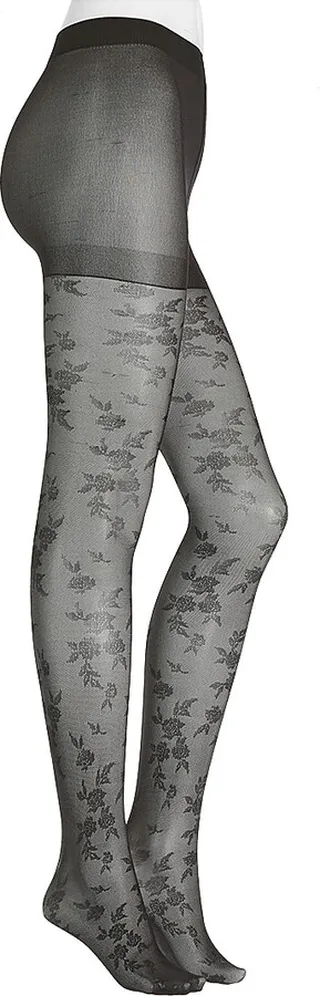 Steve Madden Floral Jacquard Tights