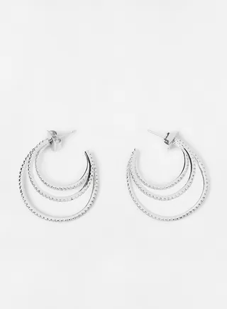 Triple Half Hoop Earrings 
