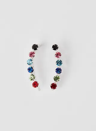 Embellished Curve Earrings 