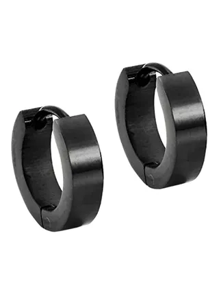 Stainless Steel Huggie Hoop Earrings 