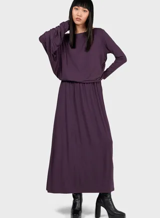 Asymmetric Pleated Dress