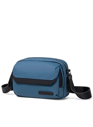 YB00518 7.9-Inch Crossbody Casual Waterproof Muti-Pocket Bag, Blue 