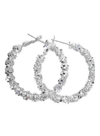 Sterling Silver Hoop Earrings 