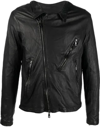 Zipped-Up Biker Jacket