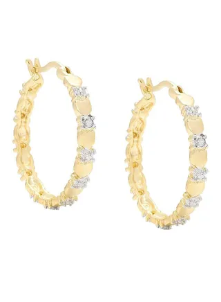 Fashion Round Shape Hoop Earrings 