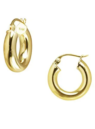 Sterling  Hoop Earrings 