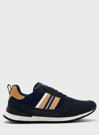 Webbing Detail Casual Sneakers