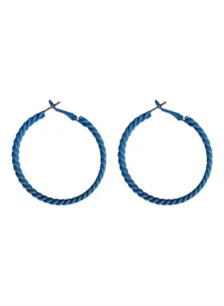 Twist Design Hoop Earrings 