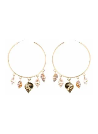 Shell Hoop Earrings 