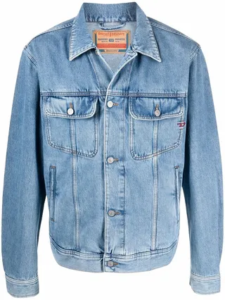 Button-Up Denim Jacket