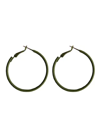 Metal Hoop Earrings 