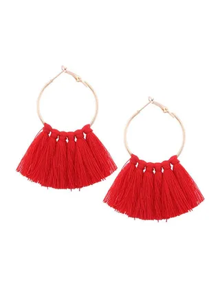Decorative Geometry Design Sweet Brief Hoops Earrings 