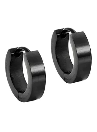 Stainless Steel Huggie Hoop Earrings 