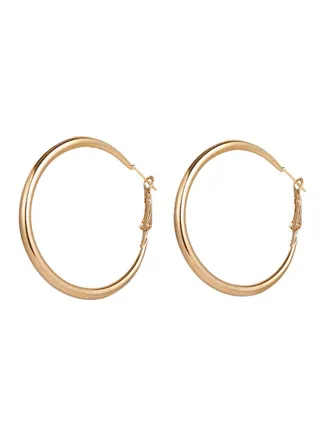 Alloy Hoop Earrings 