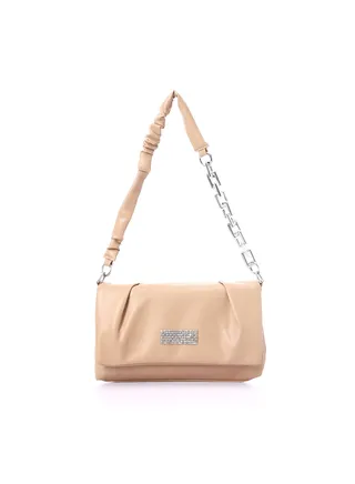 Magnetic and Zipper Closure Cross-Body Bag - Camel 