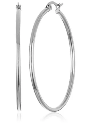 Round Tube Hoop Earrings 