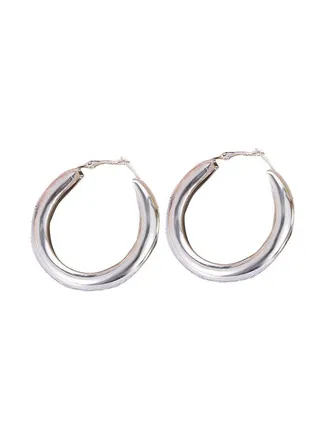 Circle Elegant Faddish Hoop Earrings 