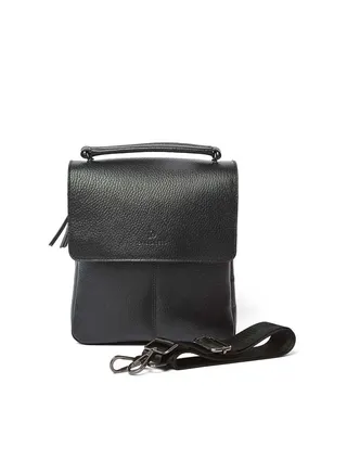 Luxury Logo Embellished Genuine Leather Crossbody Bag With Adjustable Strap And Back Metal Zipper 