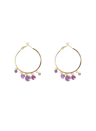 925 Silver Needle Diamond Tassel Earrings 