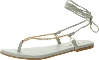 Tyra Womens Leather Flip-Flop Thong Sandals