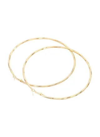 Alloy Geometric Pattern Hoop Earrings 