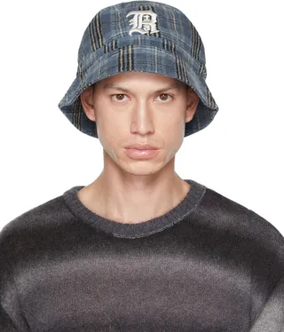 R13 Blue Layered Bucket Hat