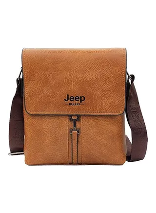 Leather Cross Body Bag Brown 